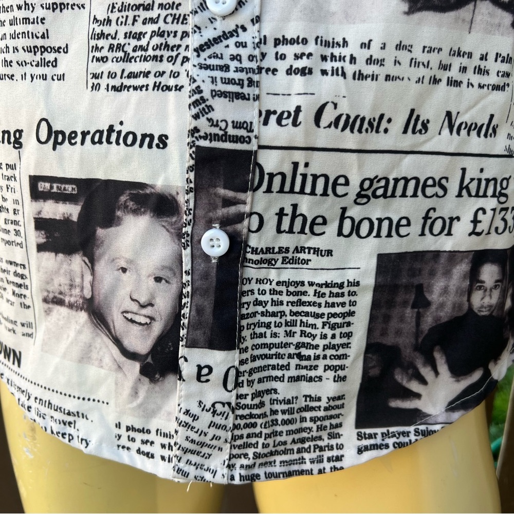 Newspaper Article Collared Button Down - image 8
